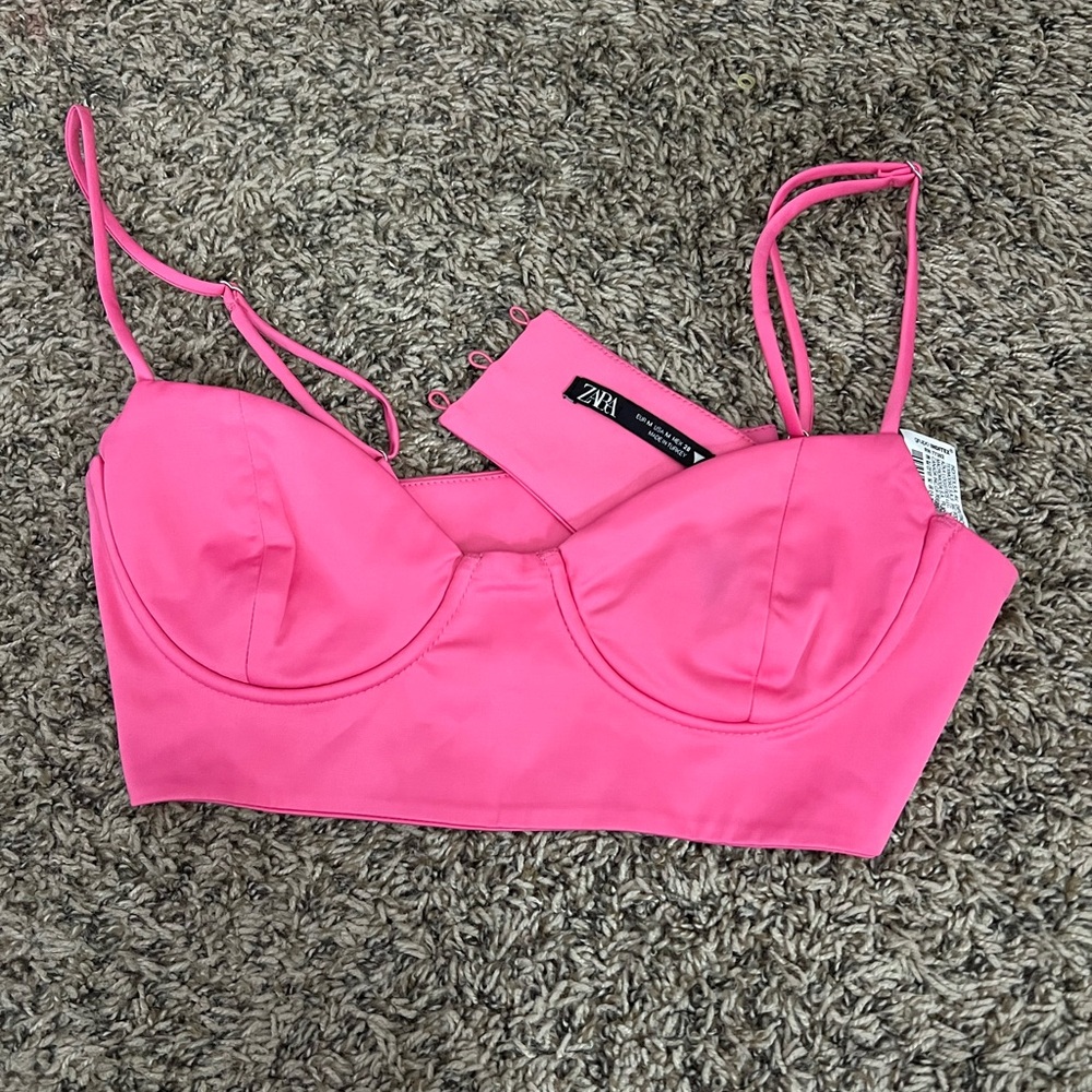 Zara Vibrant Pink Bralette